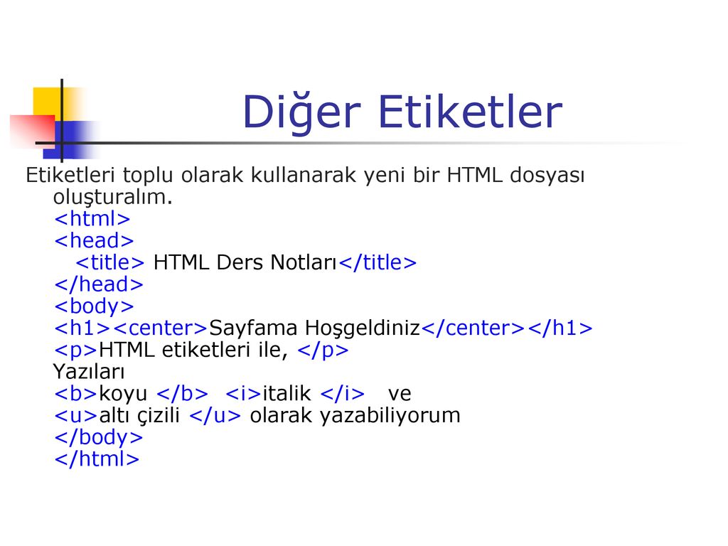 Html title center