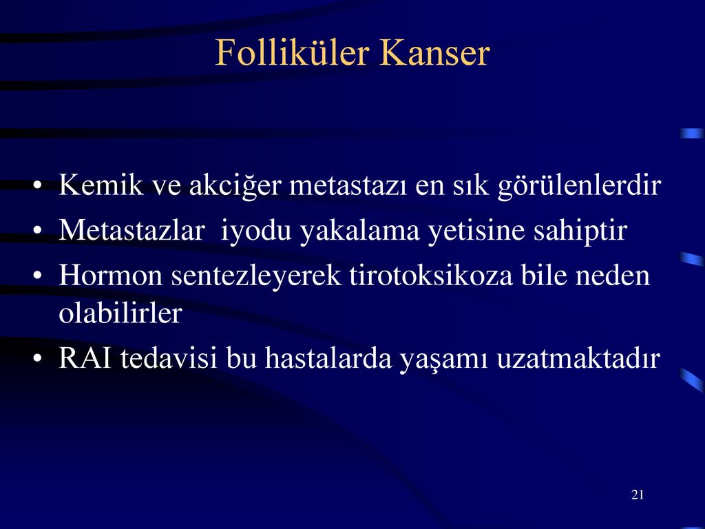 TİROİD KANSERLERİ Prof. Dr. Sevim Güllü. - Ppt Indir