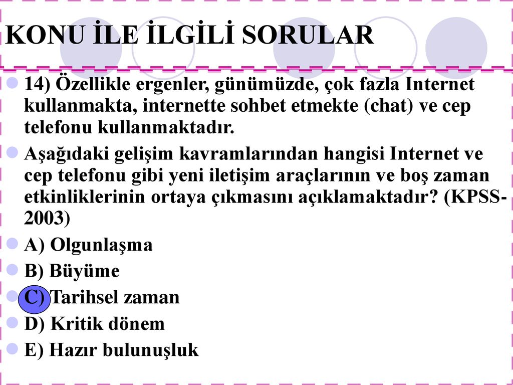 GELİŞİM PSİKOLOJİSİ. - Ppt Indir