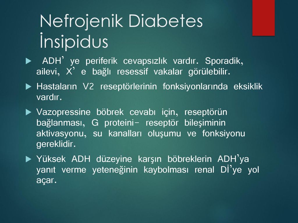 diabetes insipidus nedir etyolojisi