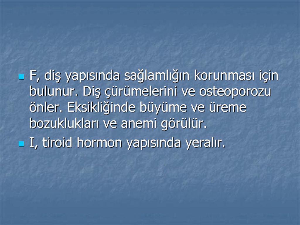 BESLENME BİYOKİMYASI Beslenmede Mineraller - Ppt Indir