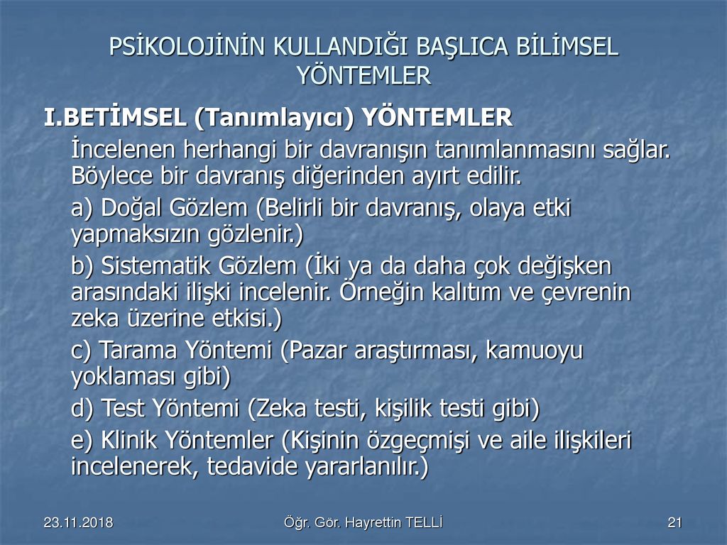 ÇALIŞMA PSİKOLOJİSİ Öğr.Gör. Hayrettin TELLİ - Ppt Indir