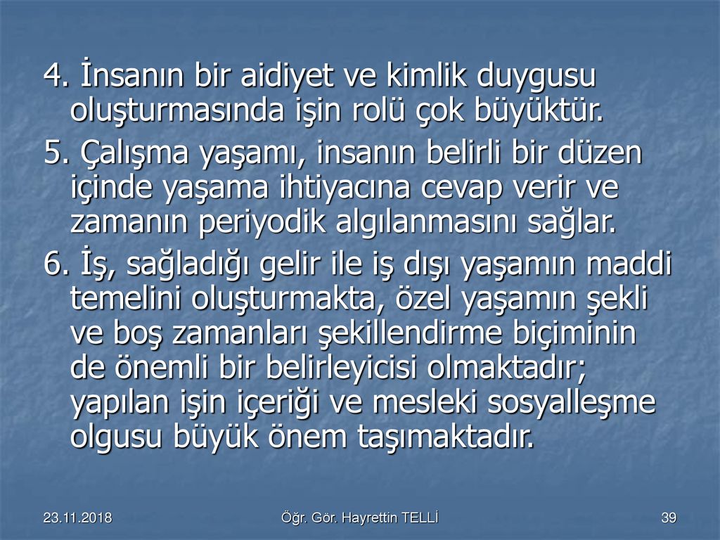 ÇALIŞMA PSİKOLOJİSİ Öğr.Gör. Hayrettin TELLİ - Ppt Indir