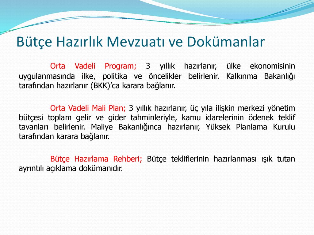 BÜTÇE HAZIRLAMA REHBERİ - Ppt Indir