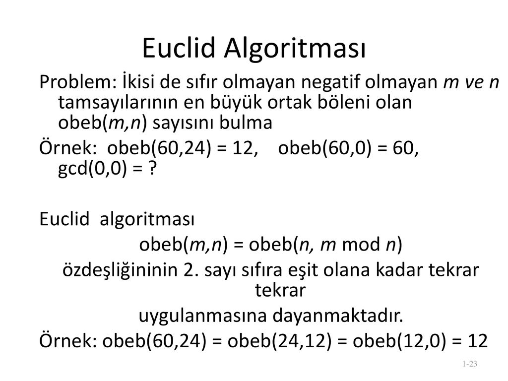 Euclid Algoritması