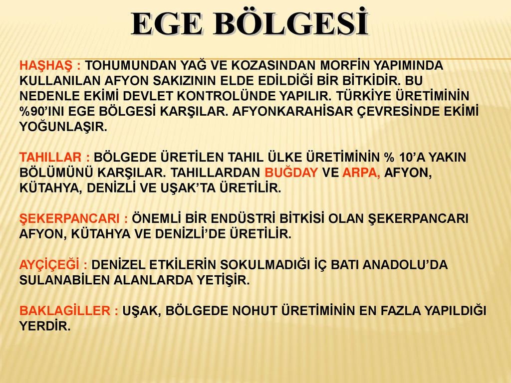 BÖLGELERİMİZDE YETİŞEN TARIM ÜRÜNLERİ SUNU. - Ppt Indir