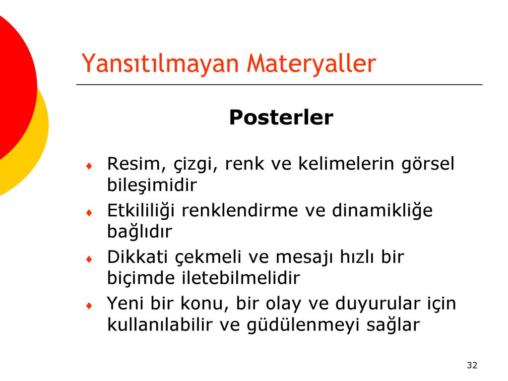 YANSITILMAYAN GÖRSEL MATERYALLER - Ppt Indir