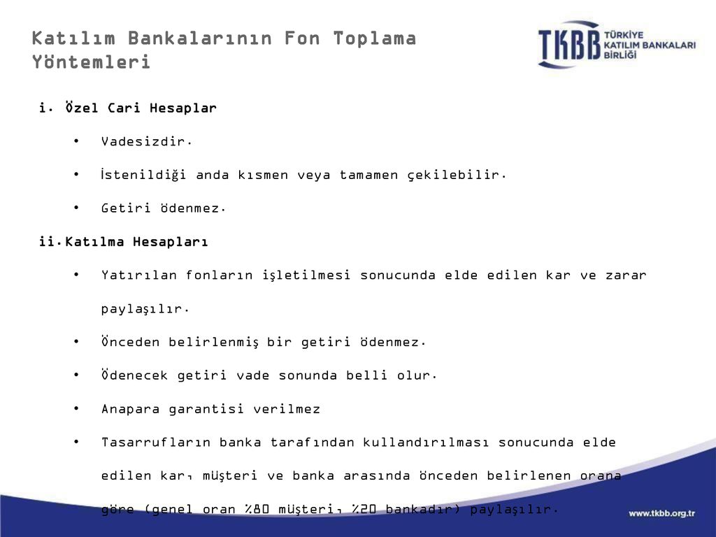 Türk Finans Sisteminde Katılım Bankacılığı - Ppt Indir