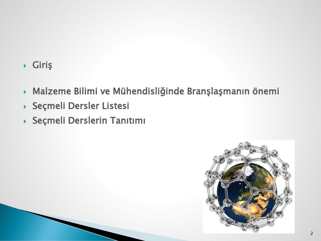 Malzeme Bilimi Ve Mühendisliği Bölümü Seçmeli Dersler Sunumu - Ppt Indir