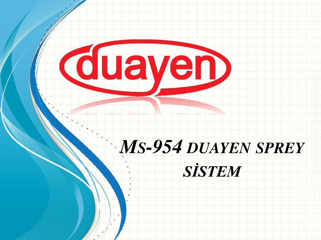 konulu sunumlar: "Ms-954 duayen sprey sistem"- Sunum transkripti.
