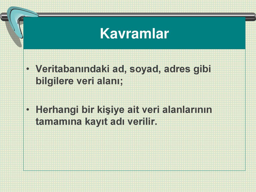 Veri Tabanı Temel Kavramlar. - Ppt Indir