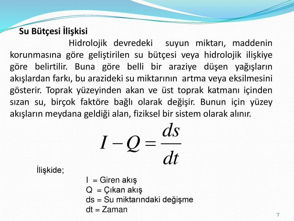 HİDROLOJİ Prof. Dr. Halit APAYDIN. - Ppt Indir