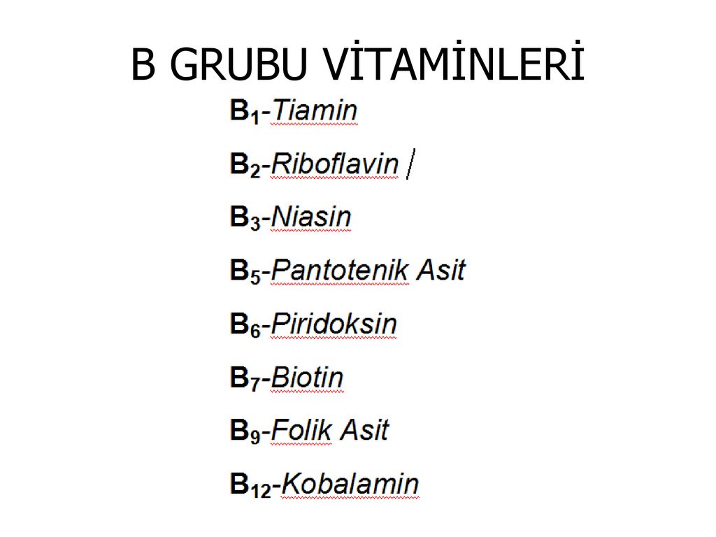 SUDA ÇÖZÜNEN VİTAMİNLER - Ppt Indir