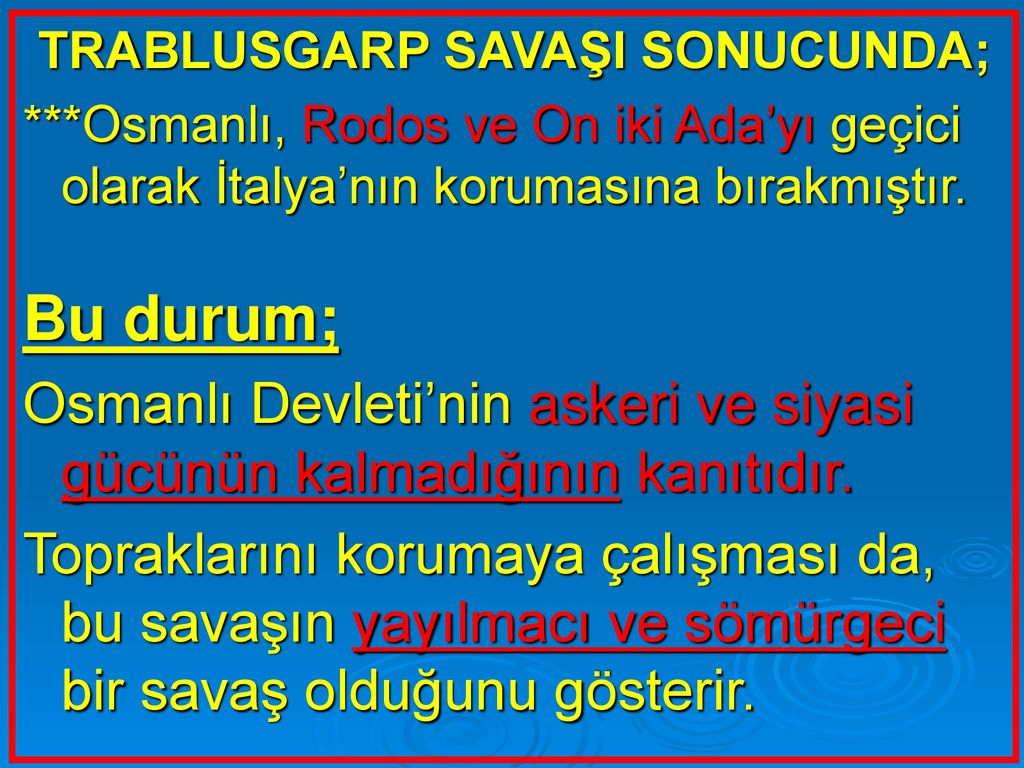 I.Dünya Savaşı Öncesi Gelişmeler - Ppt Indir