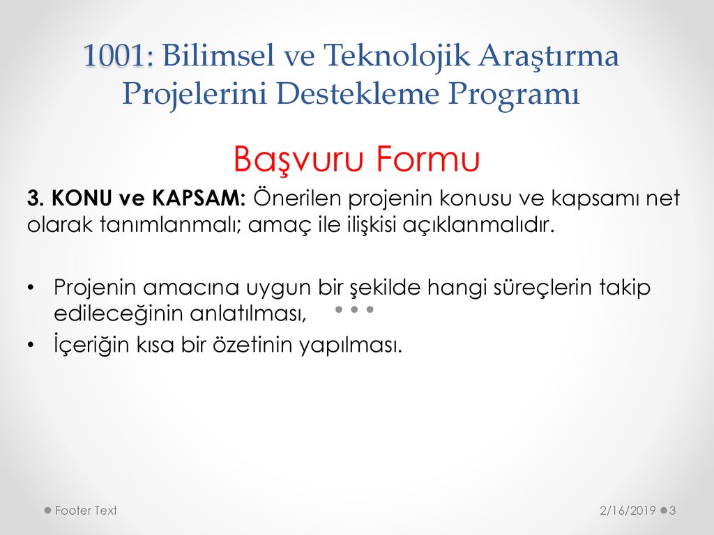 BİLİMSEL ARAŞTIRMA PROJELERİ YAZIM ÇALIŞTAYI - Ppt Indir