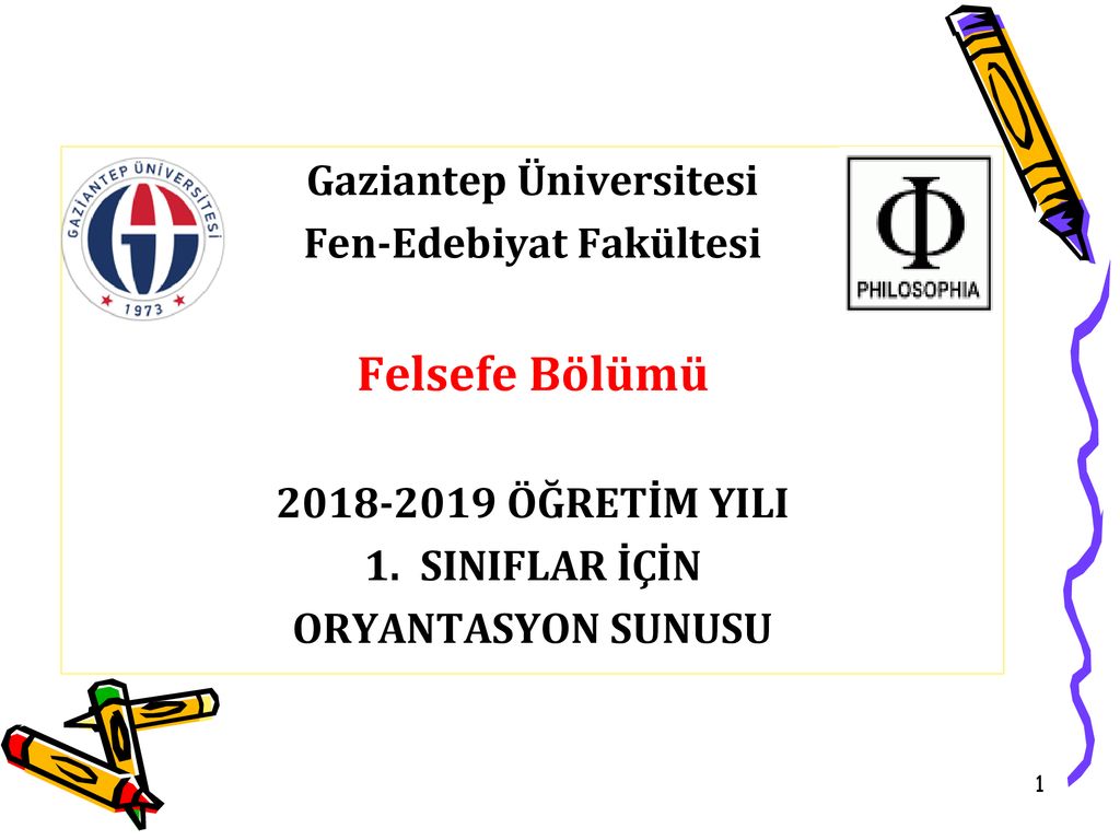 Gaziantep Üniversitesi Fen-Edebiyat Fakültesi - Ppt Indir