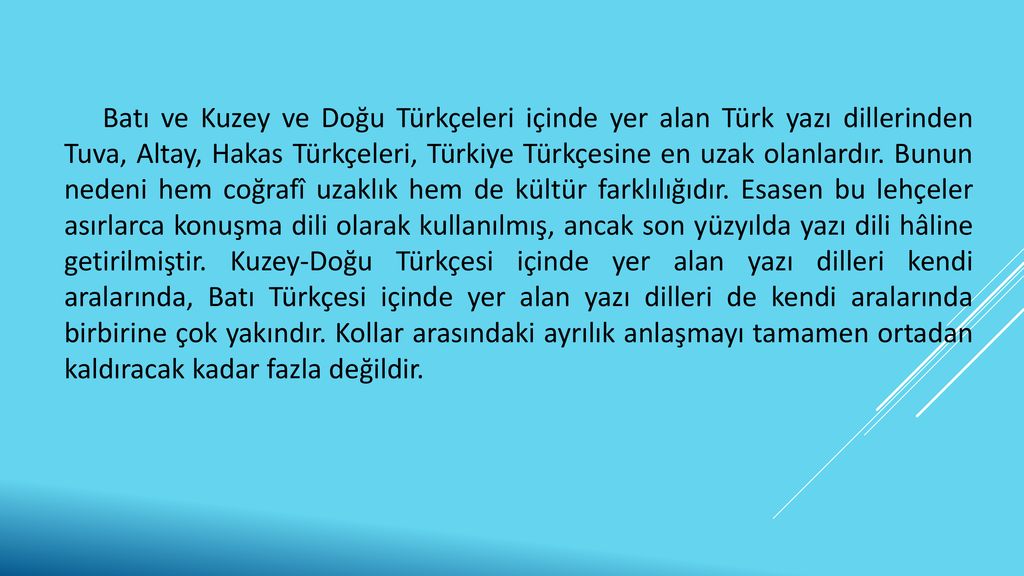 unite 5 turk dilinin bugunku durumu ve yayilma alanlari ppt indir