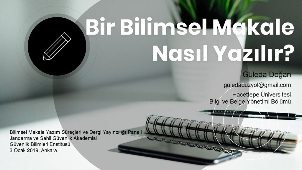 Bir Bilimsel Makale Nasıl Yazılır? - Ppt Indir