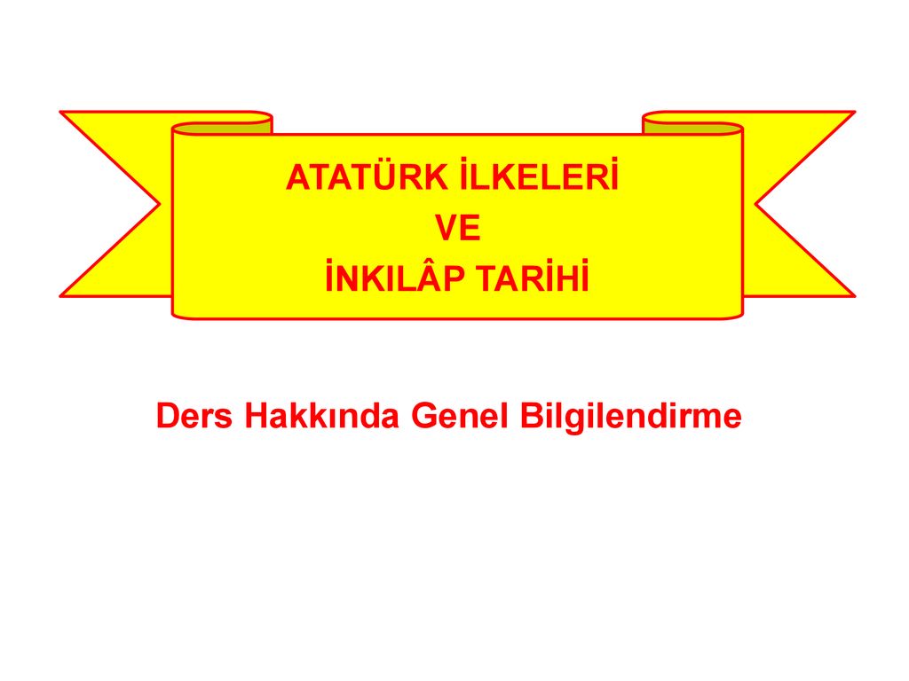 ATATÜRK İLKELERİ VE İNKILÂP TARİHİ - Ppt Indir