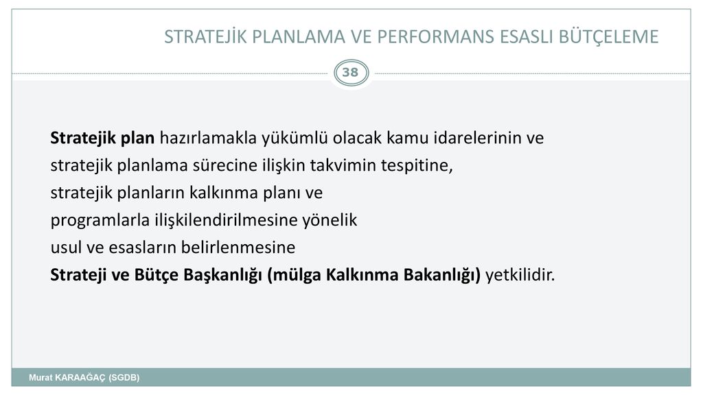 Strateji Geliştirme Daire Başkanı - Ppt Indir