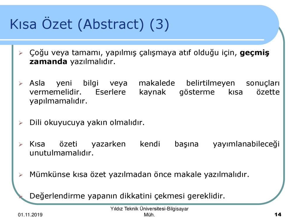 Bilimsel Bir Bildiri Veya Makale Nasıl Yazılır Ve Yayımlanır? - Ppt Indir