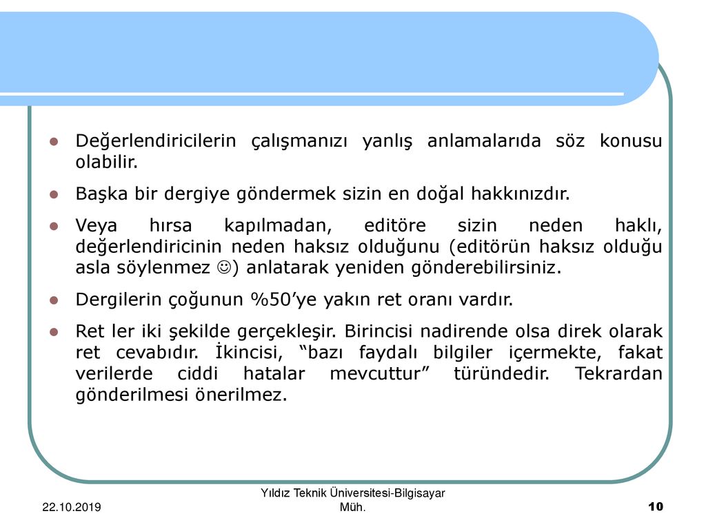 Bilimsel Bir Bildiri Veya Makale Nasıl Yazılır Ve Yayımlanır? - Ppt Indir