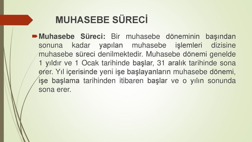 GENEL MUHASEBE DERSİ MONOGRAFİ - Ppt Indir