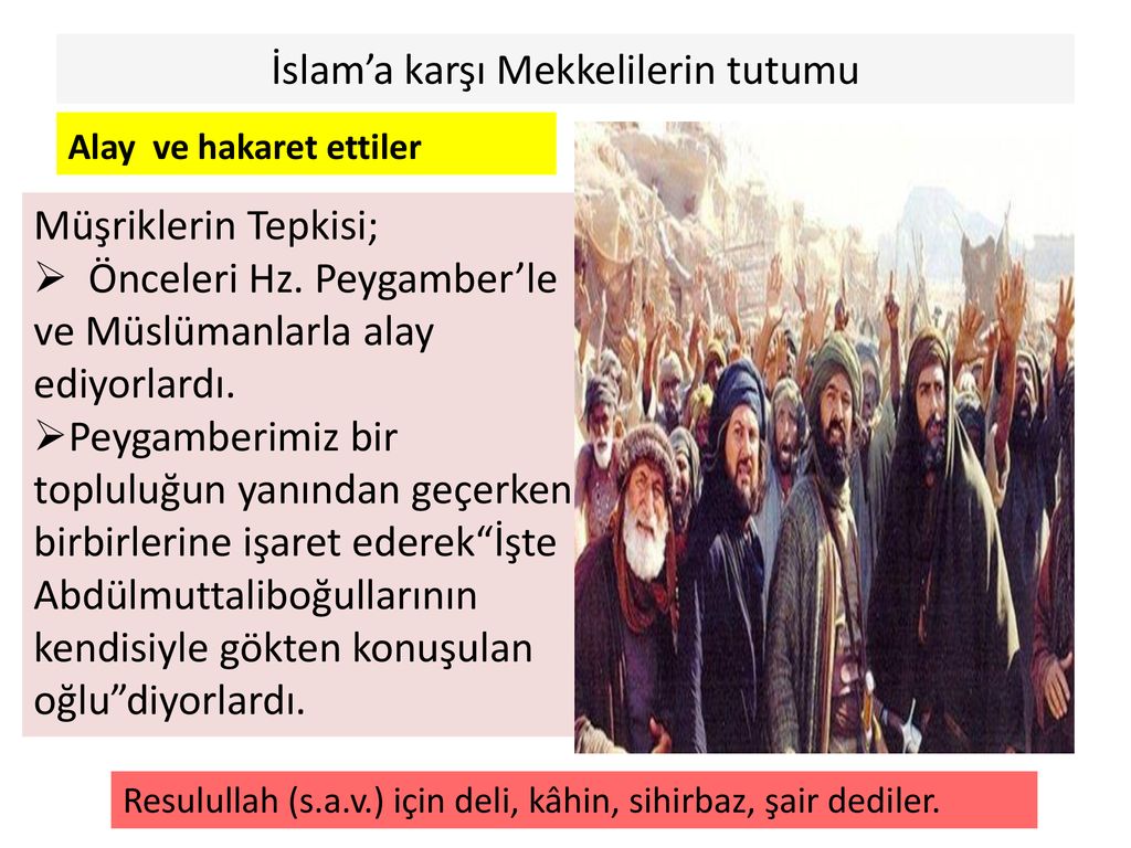 Hz. Muhammed’in (s.a.v.) Daveti: Mekke Dönemi - Ppt Indir