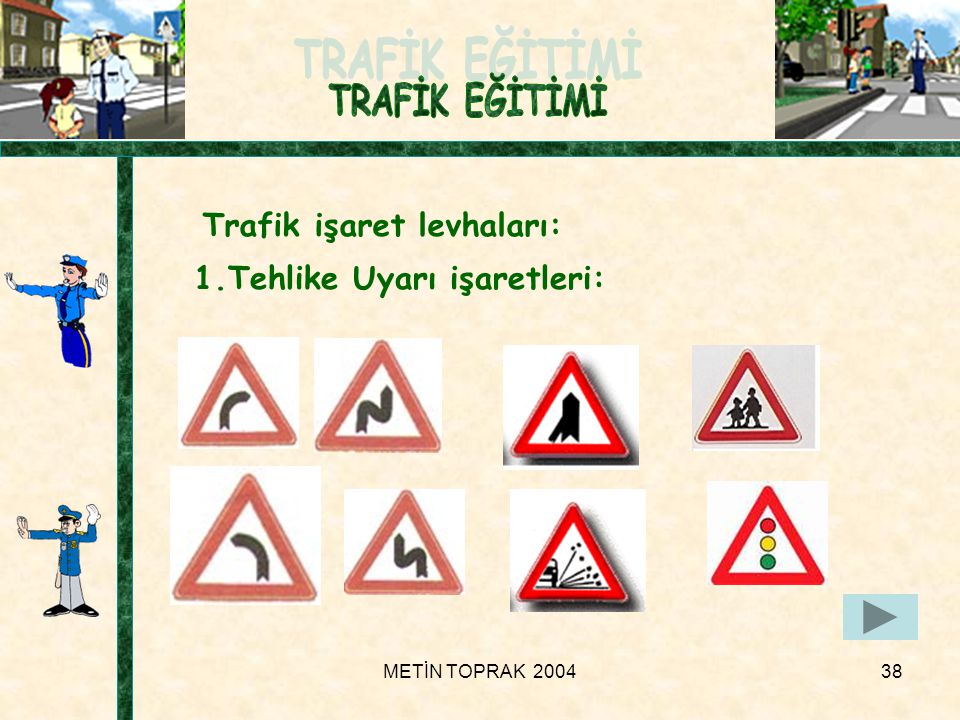 Trafik işaret levhaları: