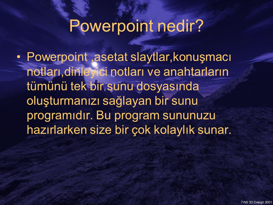 Powerpoint nedir