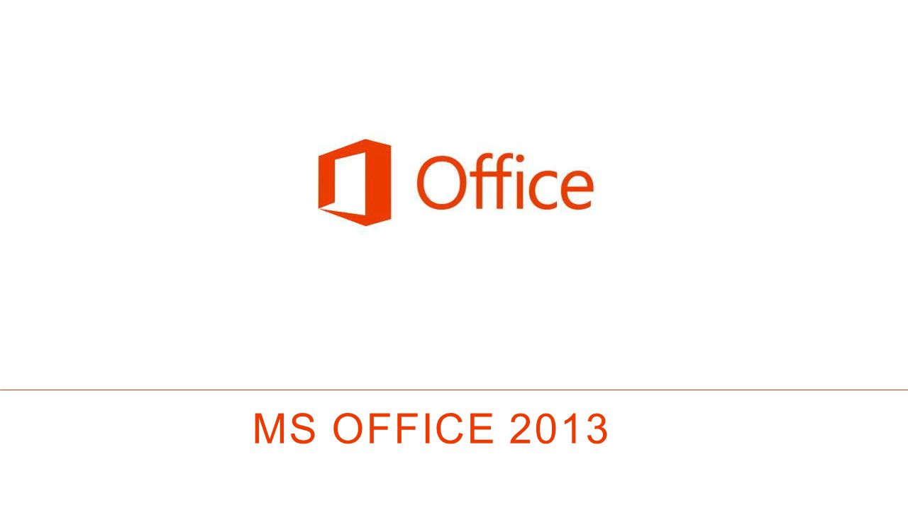 MS OFFICE 2013