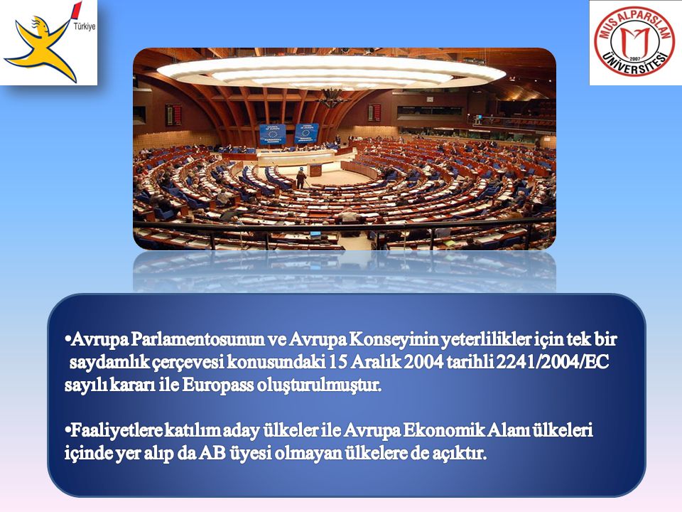 Avrupa Parlamentosunun ve Avrupa Konseyinin yeterlilikler için tek bir