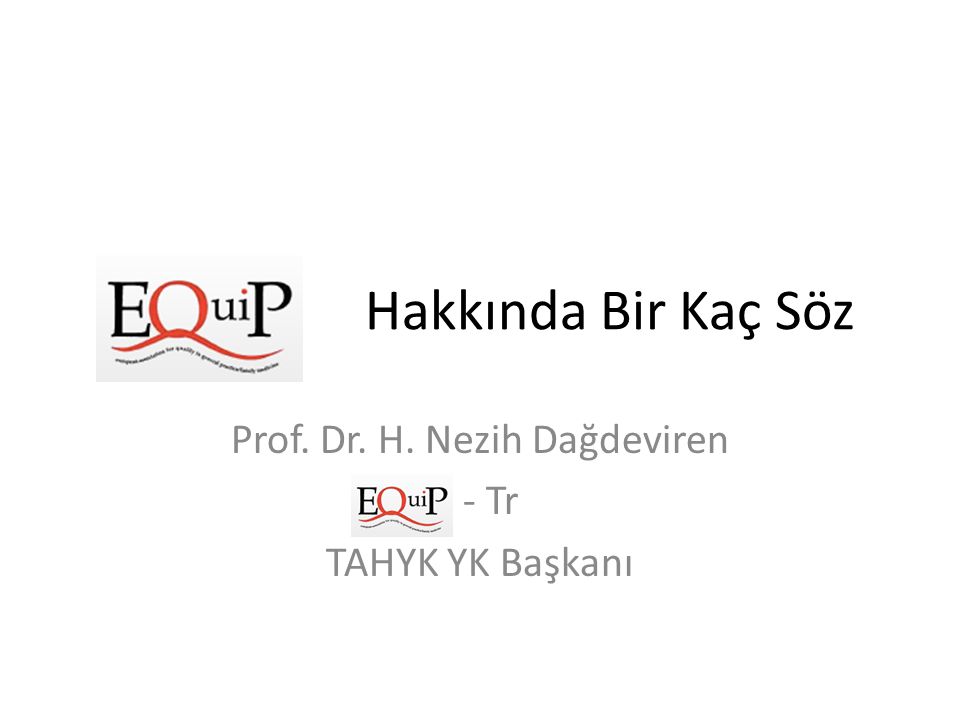 Prof. Dr. H. Nezih Dağdeviren - Tr TAHYK YK Başkanı