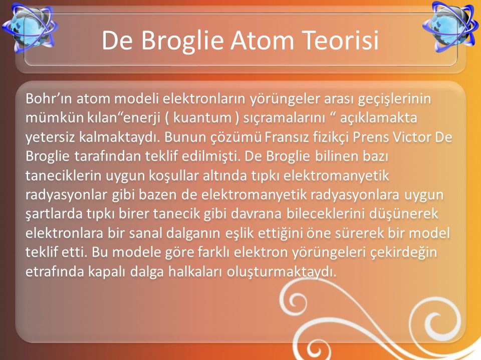 De Broglie Atom Teorisi