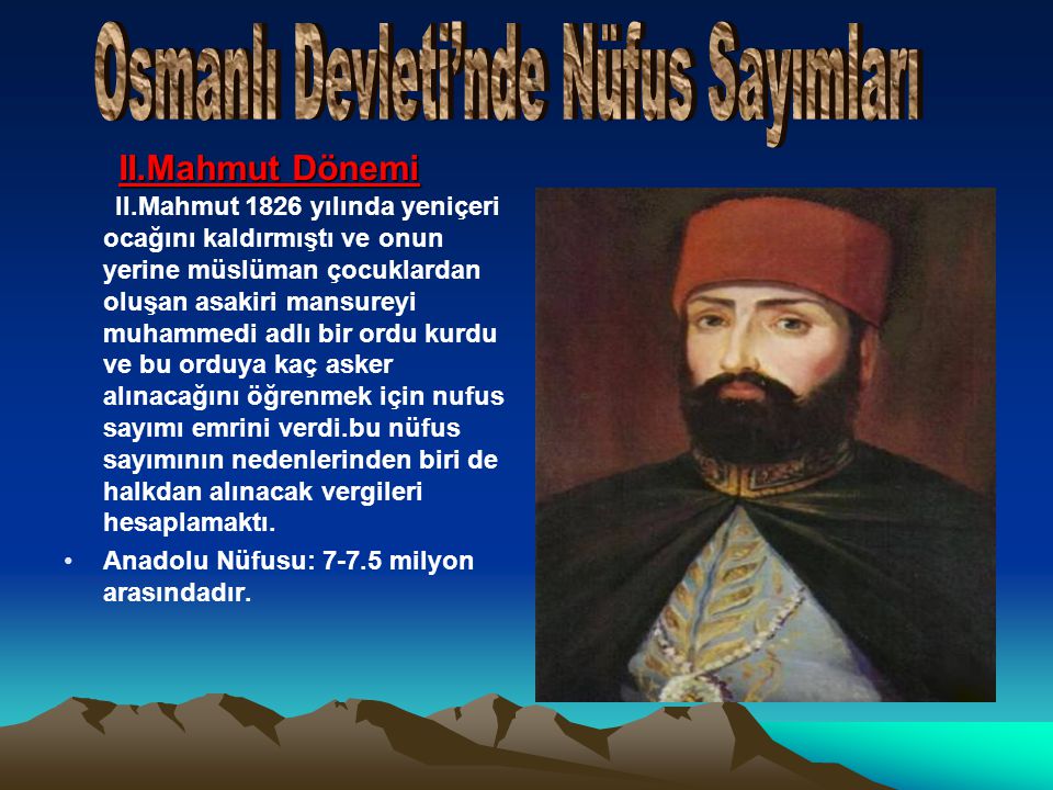Osmanlı Devleti’nde Nüfus Sayımları