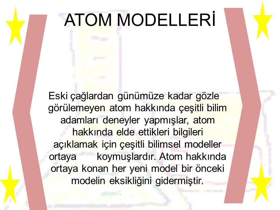 ATOM MODELLERİ