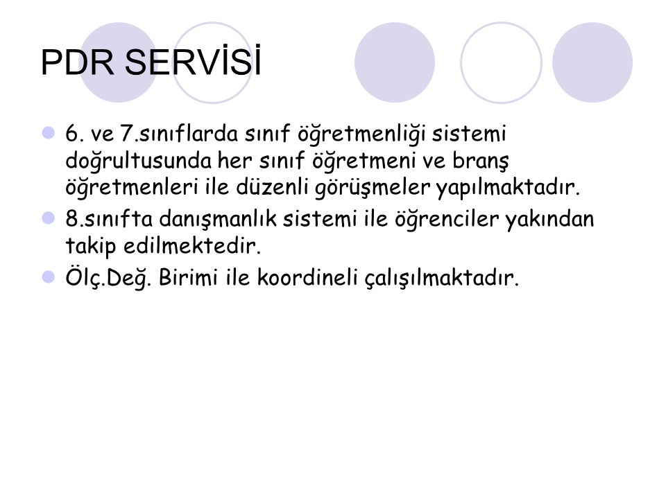 PDR SERVİSİ