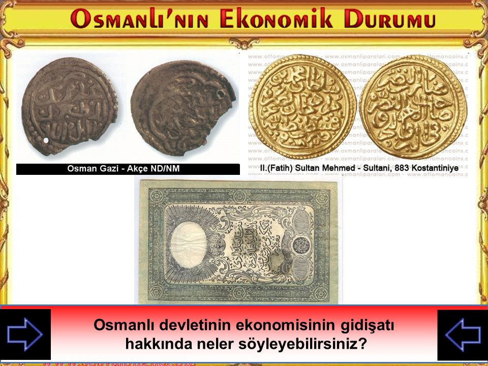 Osmanlı devletinin ekonomisinin gidişatı