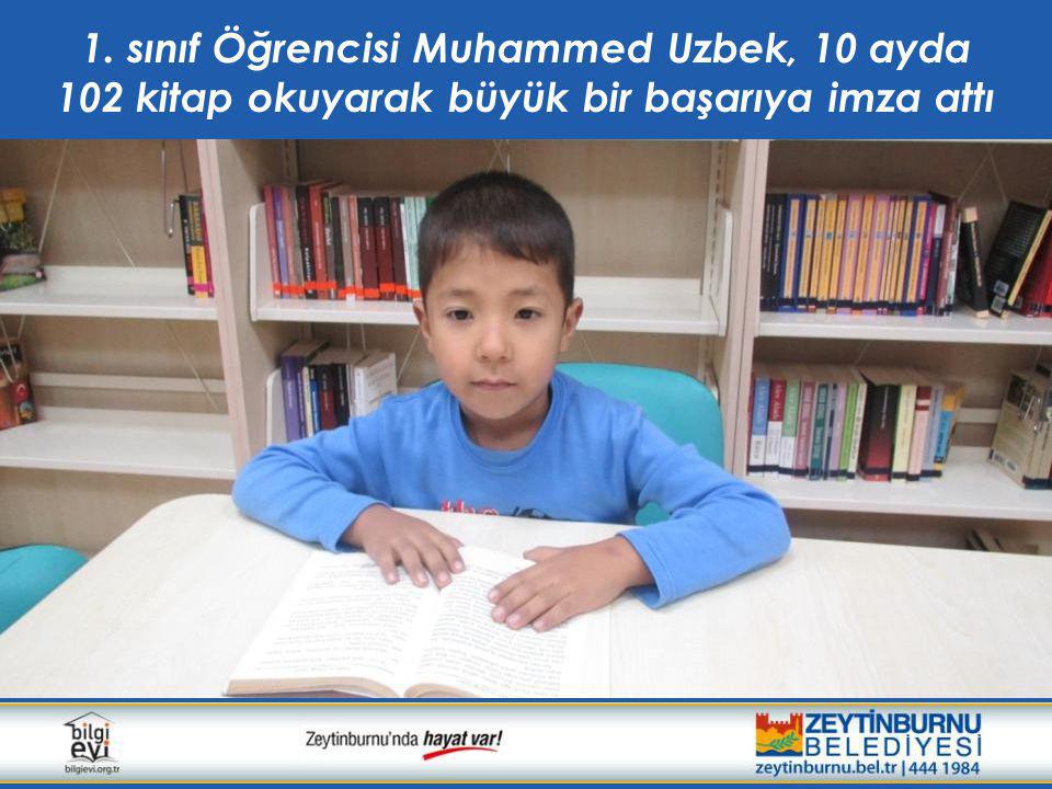 1. sınıf Öğrencisi Muhammed Uzbek, 10 ayda 102 kitap okuyarak büyük bir başarıya imza attı