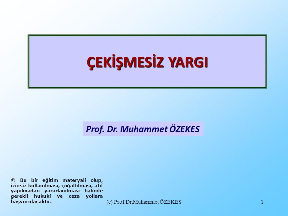Prof. Dr. Muhammet ÖZEKES