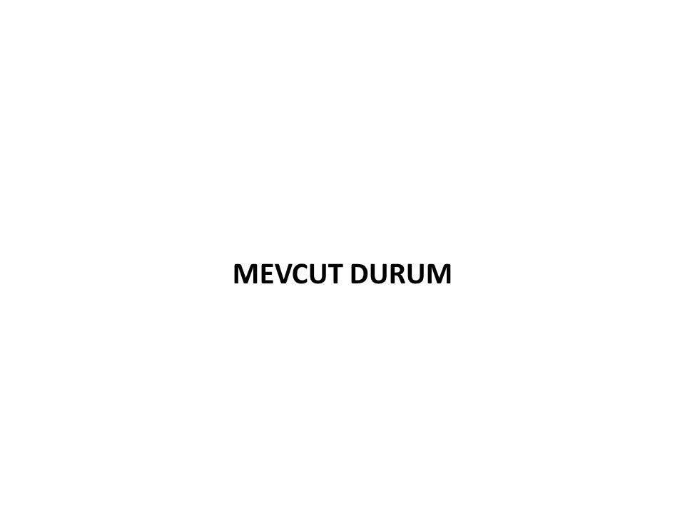MEVCUT DURUM