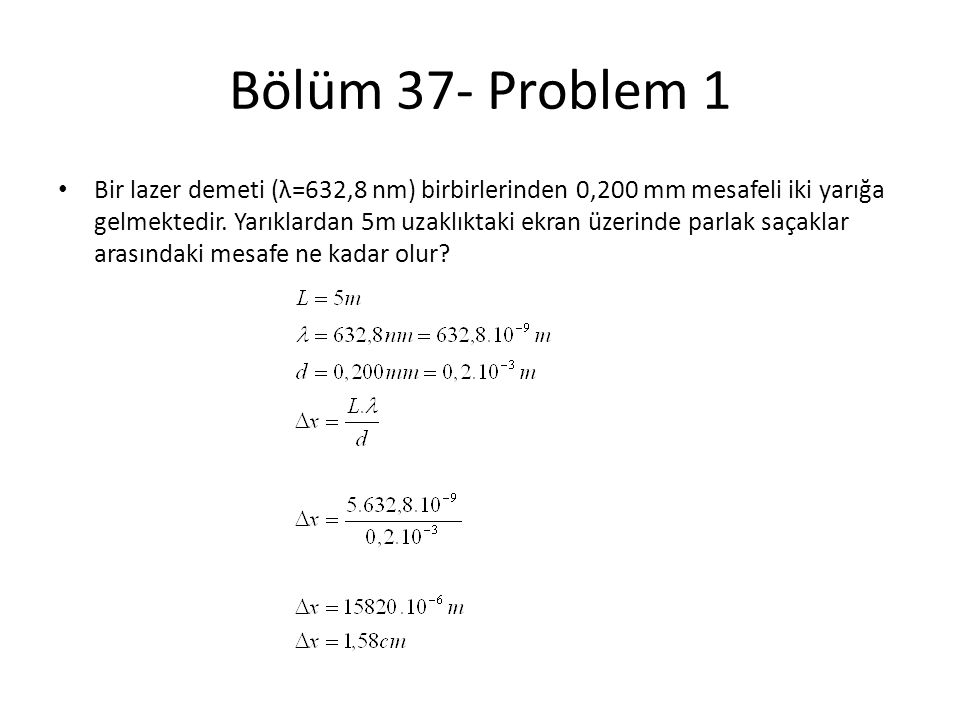 Bölüm 37- Problem 1