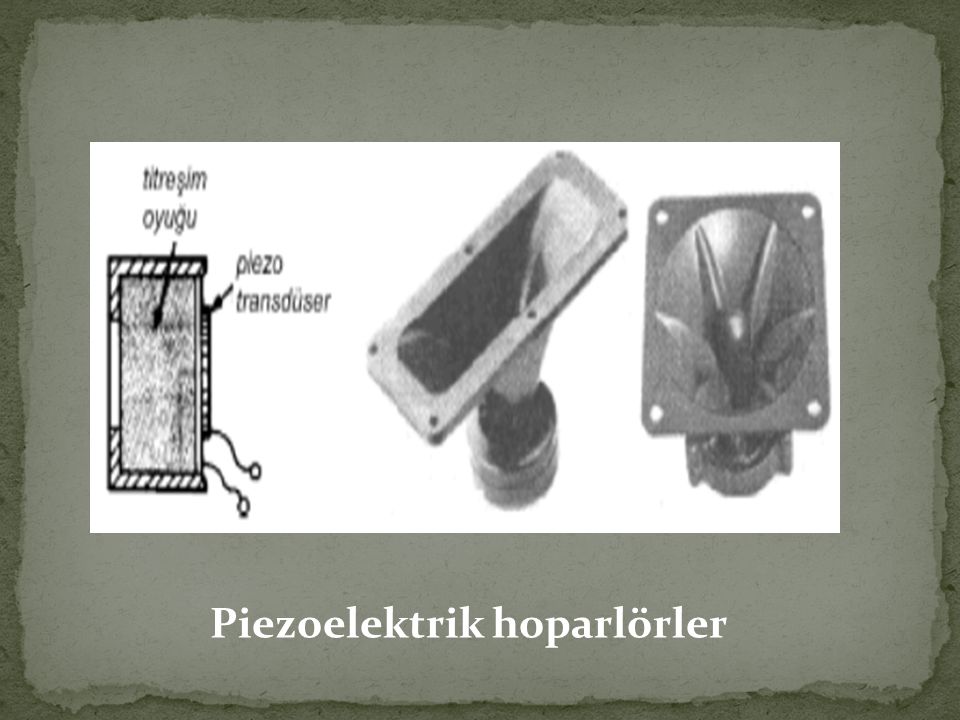Piezoelektrik hoparlörler