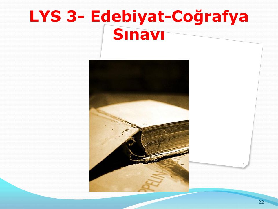 LYS 3- Edebiyat-Coğrafya Sınavı