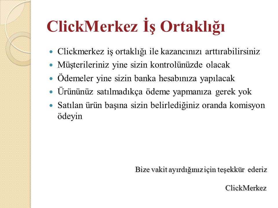 ClickMerkez İş Ortaklığı