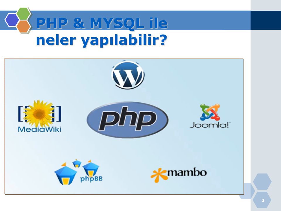 PHP & MYSQL ile neler yapılabilir