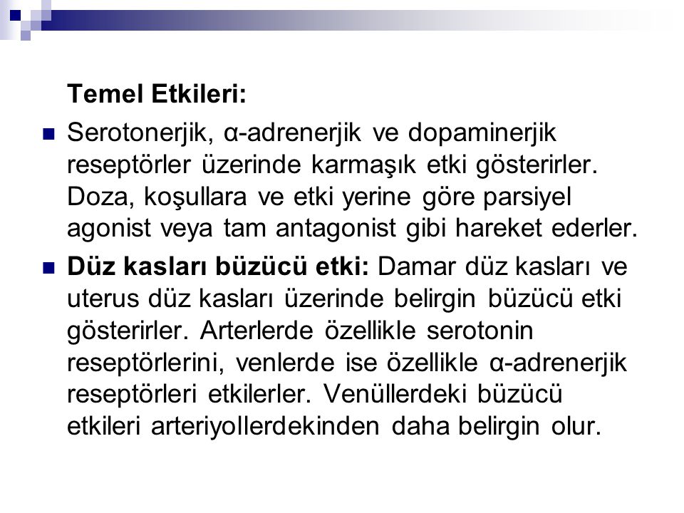 Temel Etkileri: