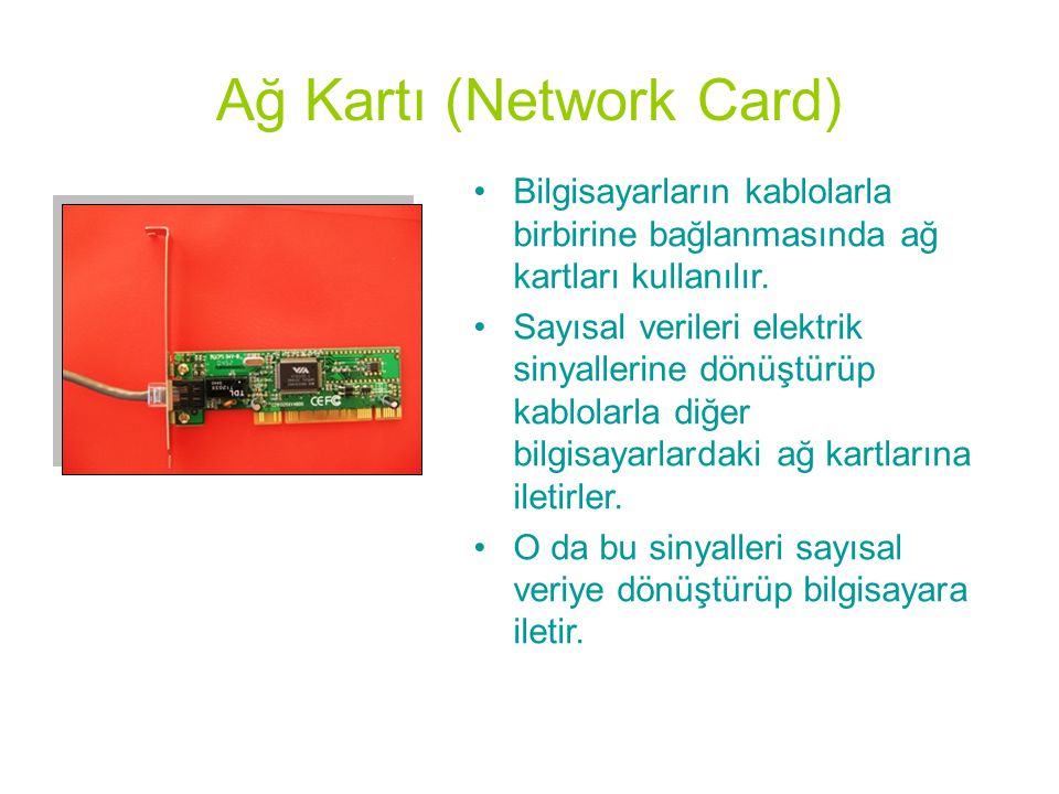 Ağ Kartı (Network Card)
