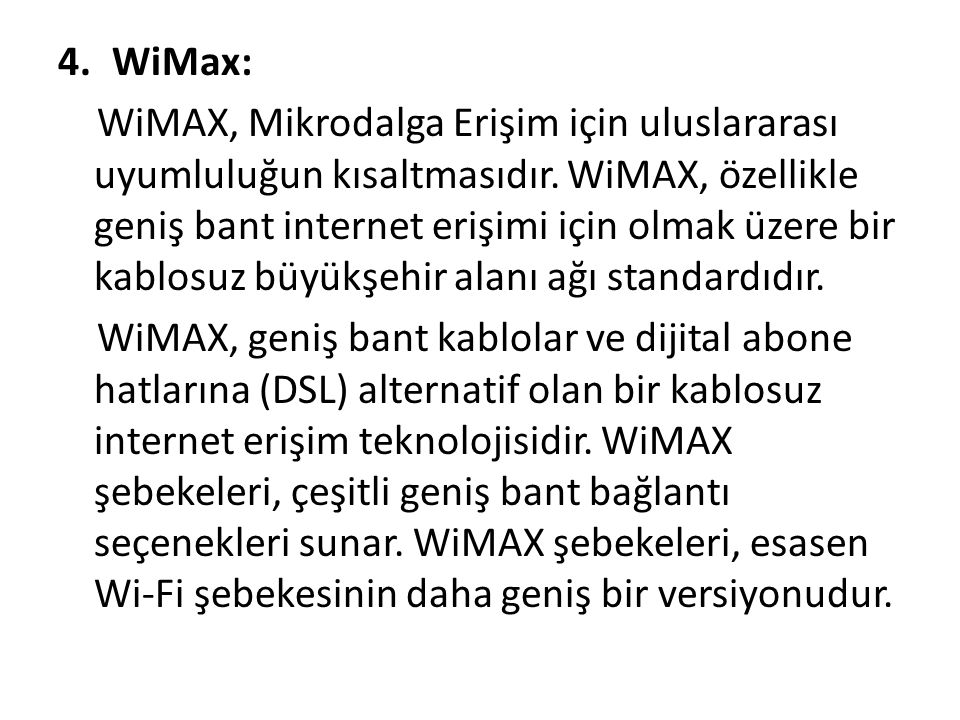 WiMax: