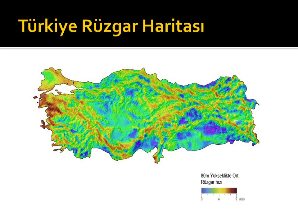 Türkiye Rüzgar Haritası